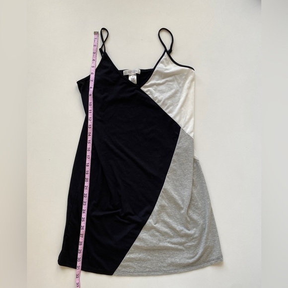 NWT Planet Gold Color Block Lightweight Spaghetti Strap Sun Dress Juniors Medium - Picture 6 of 7